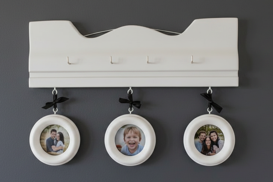 Hearthline Trio: Hand-Painted Gallery & Key Rail