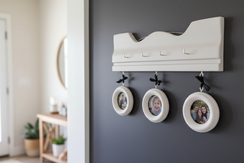 Hearthline Trio: Hand-Painted Gallery & Key Rail